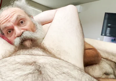 Old Hairy Daddy Bear Sucks Boy