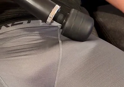 Guess What Daddy Dreaming About When His Cock Hardens Under the Vibration From Massage Machine and Makes It Cum - John Delove
