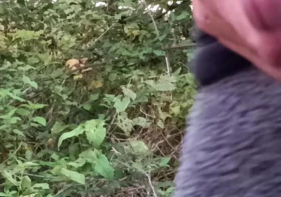 Moaning Squirting Cumshot Wanking in the Woods Wearing Onesie