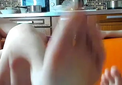 Boys Evgeny and Alex Show Their Feet to the Viewers