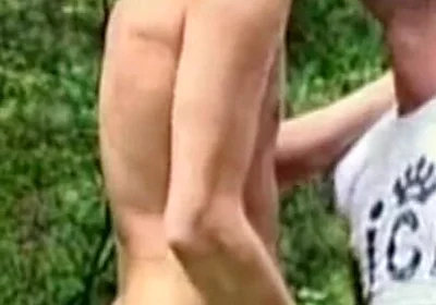 Straight twink fucked outdoor for fist time