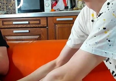 Playing with My Friend's Little Dick to Make It Hard