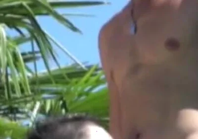 Jimy fucked by Sunny in exhib garden