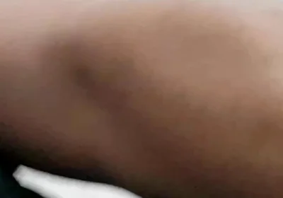 Dani in Black Pantyhose with Big Cum