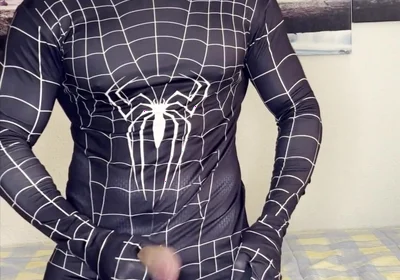 My Spiderman Cock Cums!