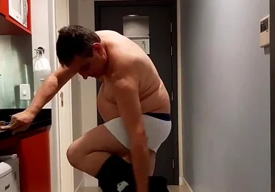 Hot Daddy Getting Naked